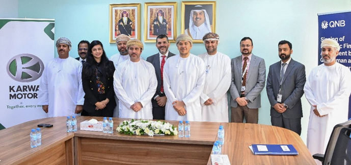 <h2>KARWA MOTORS SIGNS $43 MILLION STRATEGIC FINANCING AGREEMENT WITH QNB OMAN TO BOOST SCHOOL TRANSPORT SECTOR</h2>
<p>Karwa Motors has signed a strategic financing agreement worth USD 43 million with QNB Oman. The agreement aims to finance the implementation of a five-year project between Karwa Motors and the Ministry of Education in the Sultanate of Oman</p>